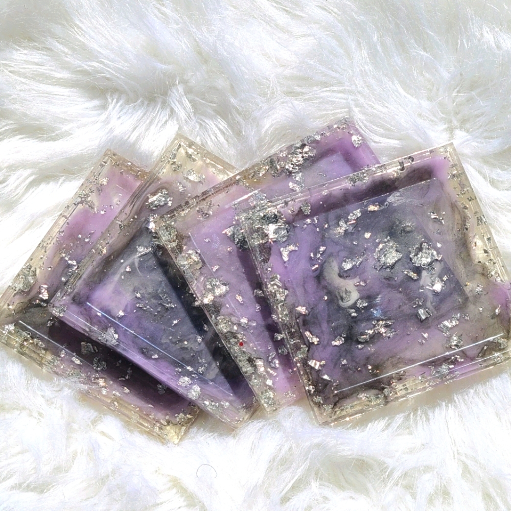 The Princess Purple 4 pc. Coaster Set